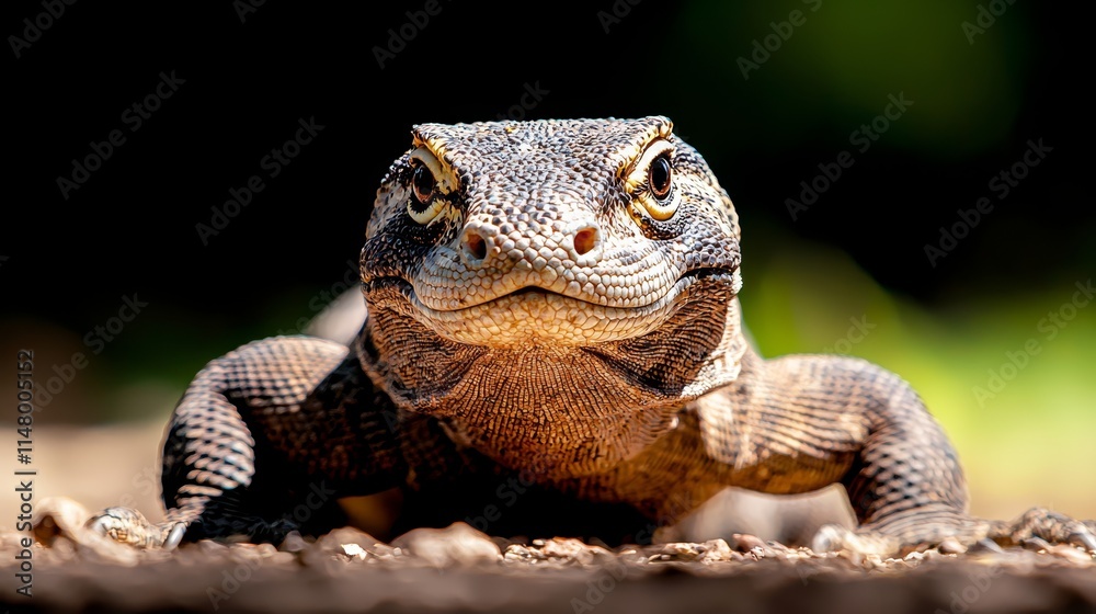 Obraz premium A close up of a lizard on the ground