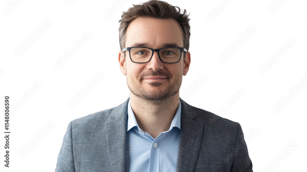 Professional Man Smiling in a Business Attire Professional Man Smiling in a Business Attire