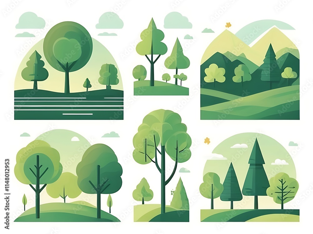 Fototapeta premium trees in the forest