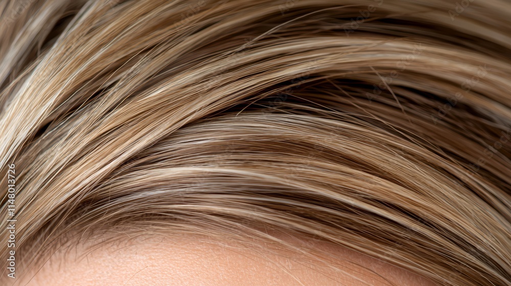 Fototapeta premium A close up of a woman's head with blonde hair