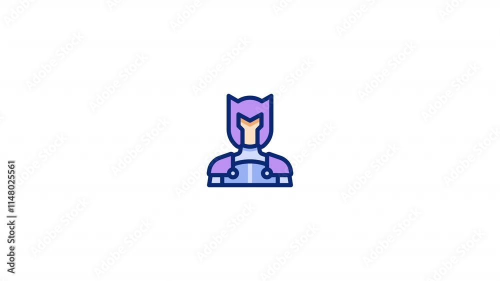 Superhero Animated Icon With Alpha Superhero Animated Icon With Alpha