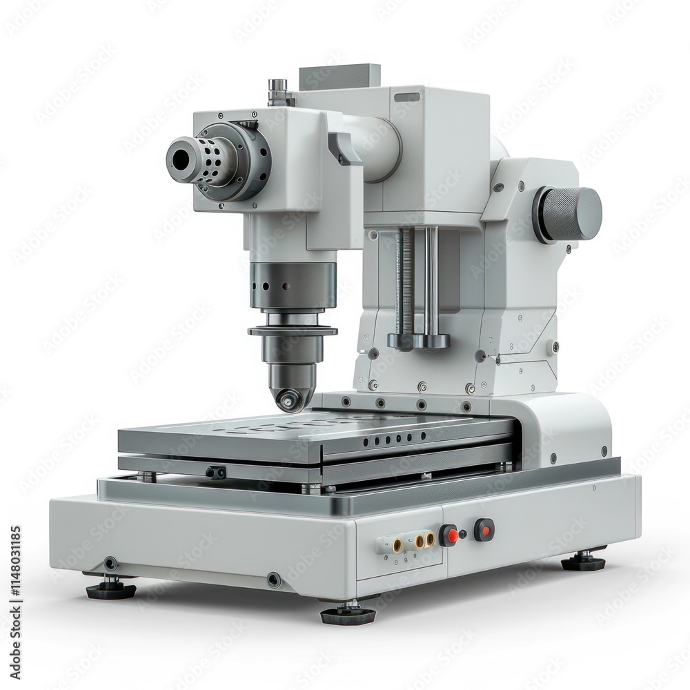 High precision CNC milling machine in a state of the art industrial workshop or manufacturing facility showcasing the latest advancements in metalworking technology and automated production processes High precision CNC milling machine in a state of the art industrial workshop or manufacturing facility showcasing the latest advancements in metalworking technology and automated production processes
