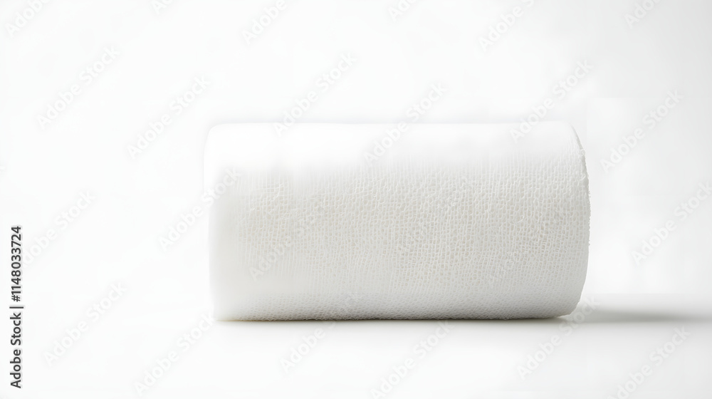A close-up image of a white non-woven bandage rolled up on a white background, symbolizing healthcare, medical supplies, and first aid, perfect for promoting health-related products.
A close-up image of a white non-woven bandage rolled up on a white background, symbolizing healthcare, medical supplies, and first aid, perfect for promoting health-related products.
