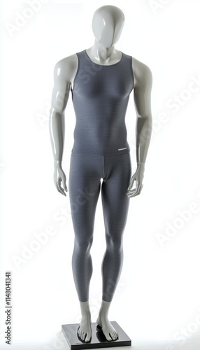 Mannequin Displaying Gray Athletic Undersuit photo