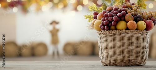 Harvesting fresh fruits rustic farmhouse food photography cozy atmosphere close-up abundance of nature photo