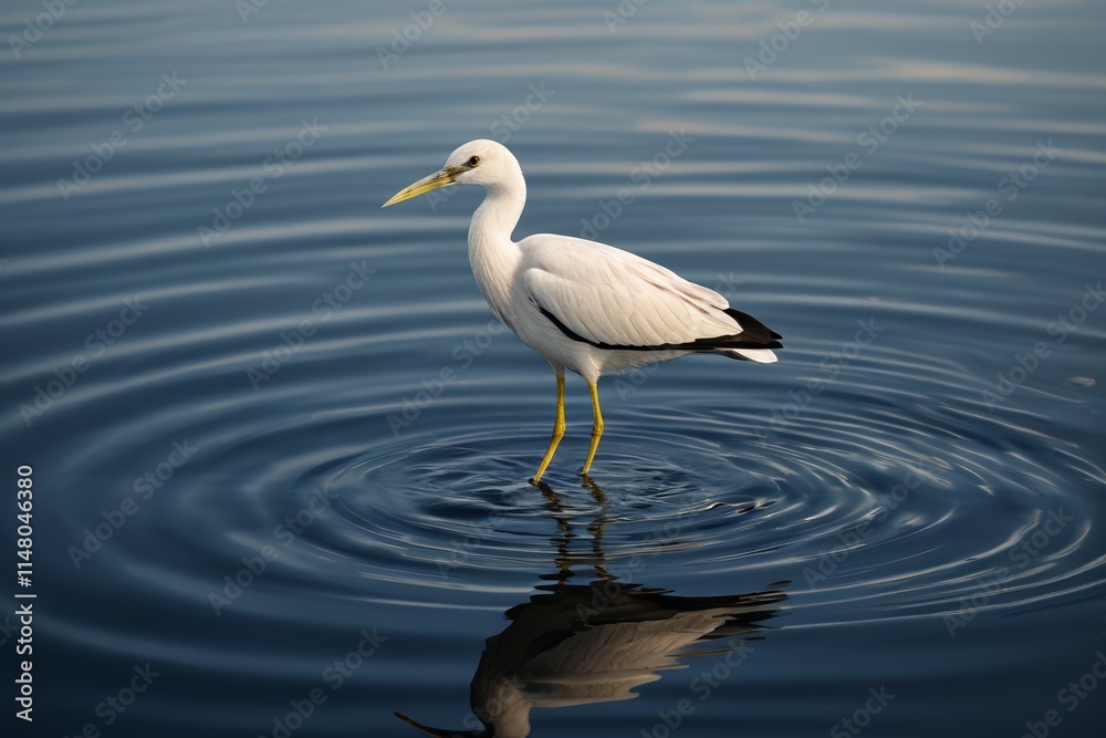 araffe standing in the water with its beak open and a long bill araffe standing in the water with its beak open and a long bill