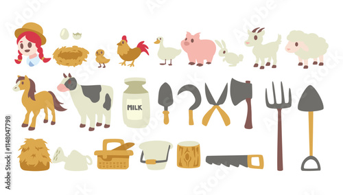 Happy Farm with a cute animal