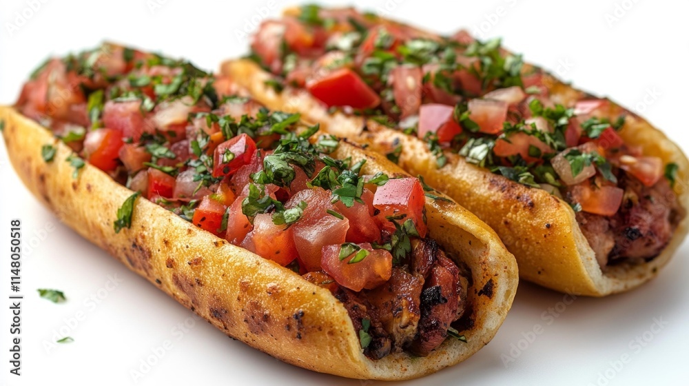 Delicious Fast Food Taco with Fresh Fillings. Generative AI Delicious Fast Food Taco with Fresh Fillings. Generative AI