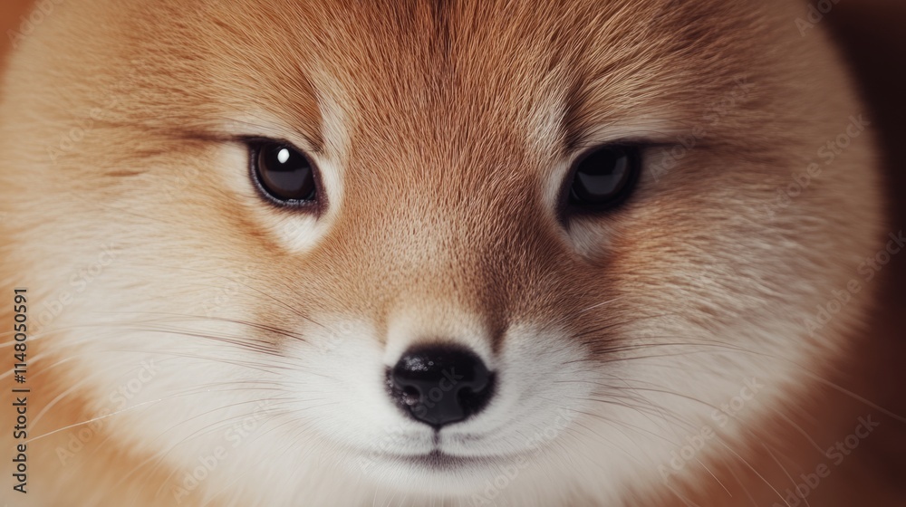 Obraz premium Closeup Portrait of a Red Fox with Intense Gaze (1)
