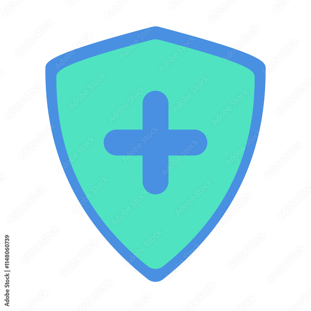 Fototapeta premium Immunity shield illustration from health pack