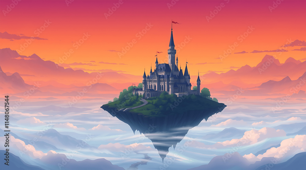 Obraz premium Magical Floating Castile