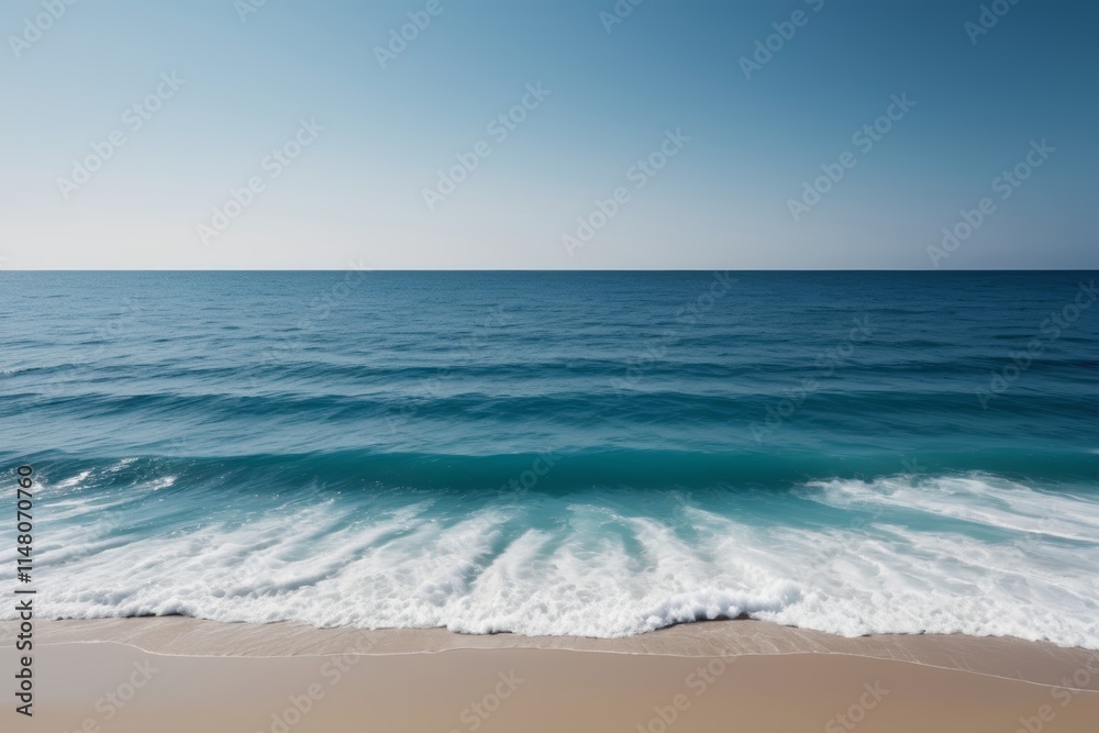 there is a large body of water that is next to the beach there is a large body of water that is next to the beach