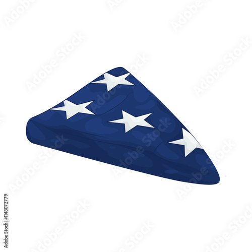 Illustration of Flag folding ceremony