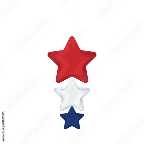 Illustration of Patriotic balloons