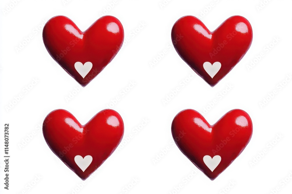 Red heart icons with white heart details displayed on a white background, perfect for Valentine-themed posters, headers, and profile pictures.
Red heart icons with white heart details displayed on a white background, perfect for Valentine-themed posters, headers, and profile pictures.