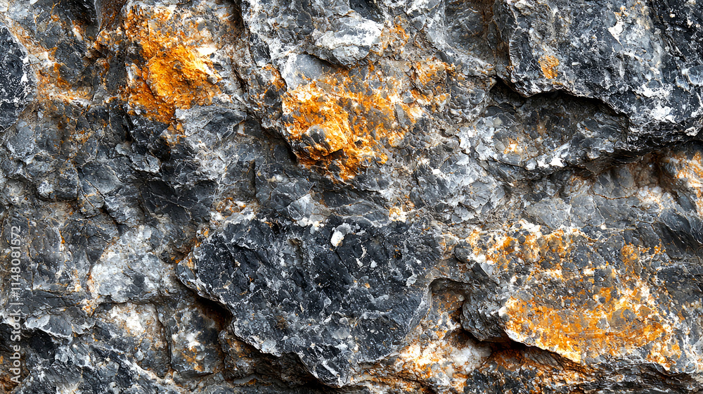 Rough grey and orange rock surface texture. Rough grey and orange rock surface texture.