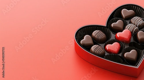 Heart-shaped Box of Assorted Chocolate Treats for Celebrating Love and Affection