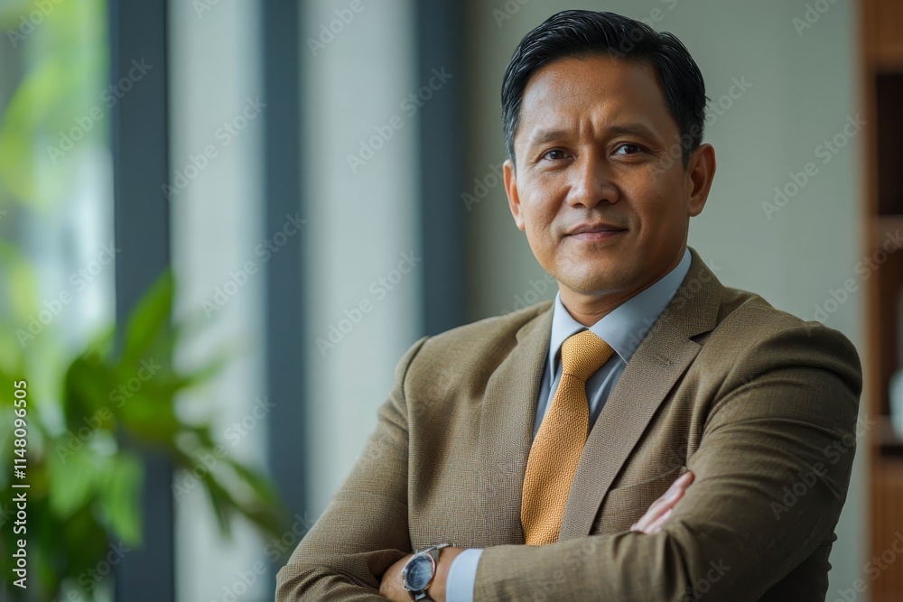 Businessman, portrait and confidence in office with pride for startup. Businessman, portrait and confidence in office with pride for startup.