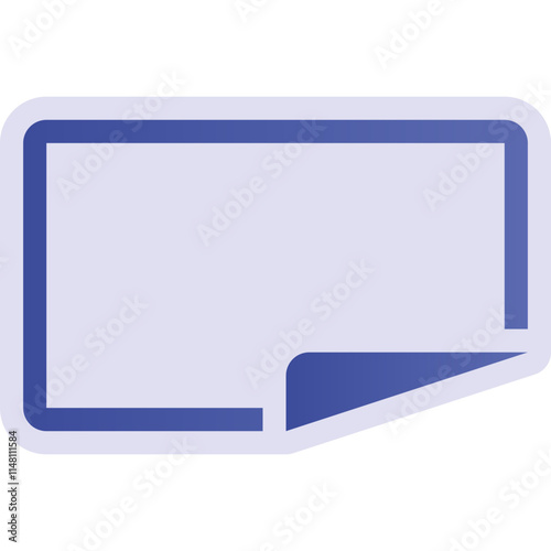 Simple vector icon sticker