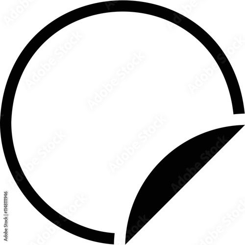 Simple vector icon sticker