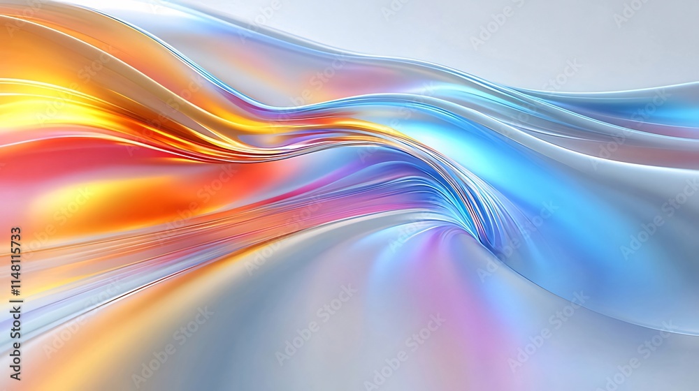 Abstract colorful flowing liquid wave. Abstract colorful flowing liquid wave.