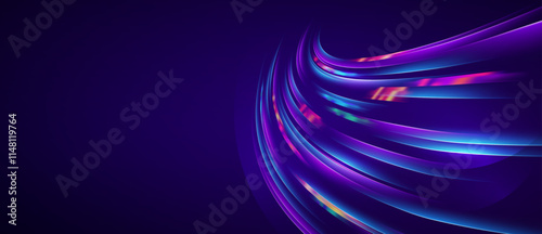 light speed technology on blue purple abstract background