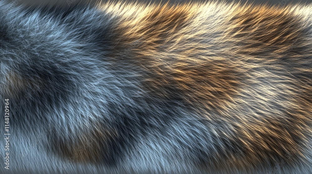 Luxurious Textured Fur Background Image with Silver and Gold Hues Luxurious Textured Fur Background Image with Silver and Gold Hues