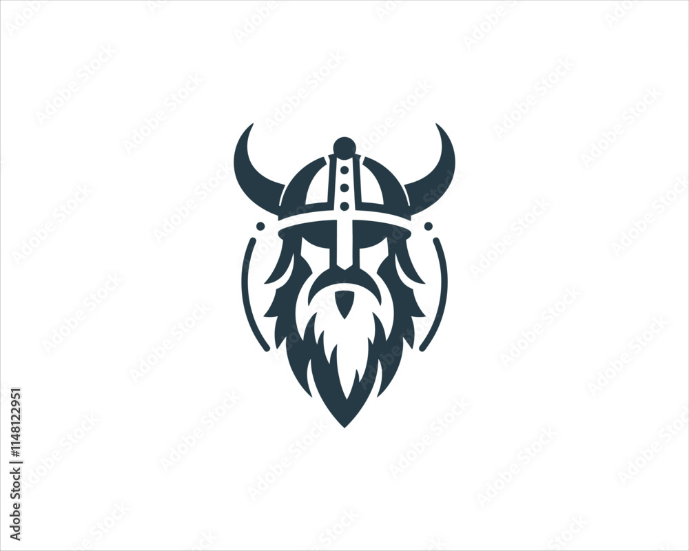 Viking Logo Design Vector Template. Nordic Viking logo. Viking face warrior modern simple logo. Viking Head Vector Illustration. Silhouette Nordic warrior symbol. Viking Logo Design Vector Template. Nordic Viking logo. Viking face warrior modern simple logo. Viking Head Vector Illustration. Silhouette Nordic warrior symbol.