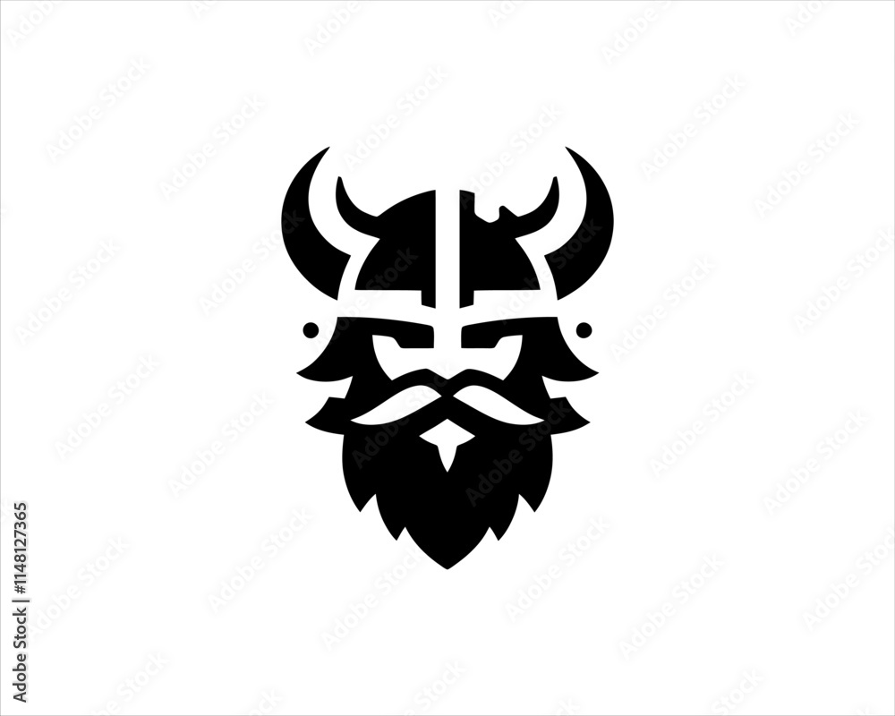 Viking Logo Design Vector Template. Nordic Viking logo. Viking face warrior modern simple logo. Viking Head Vector Illustration. Silhouette Nordic warrior symbol. Viking Logo Design Vector Template. Nordic Viking logo. Viking face warrior modern simple logo. Viking Head Vector Illustration. Silhouette Nordic warrior symbol.