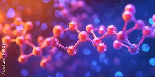 3D representation of the paclitaxel molecule, an oncology drug known for its efficacy in cancer treatment. Detailed molecular structure of the cancer drug paclitaxel. photo