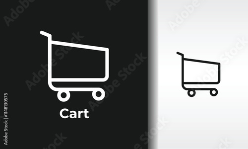 Cart Vector, Icon Or Logo Sign Isolated Symbol Illustration