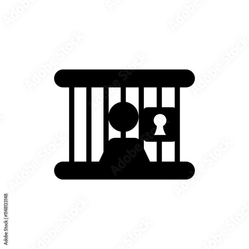 Jail icon. Court icon. lawyer and justice icon logo vector.