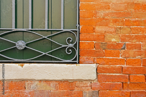 Window in a brick wall