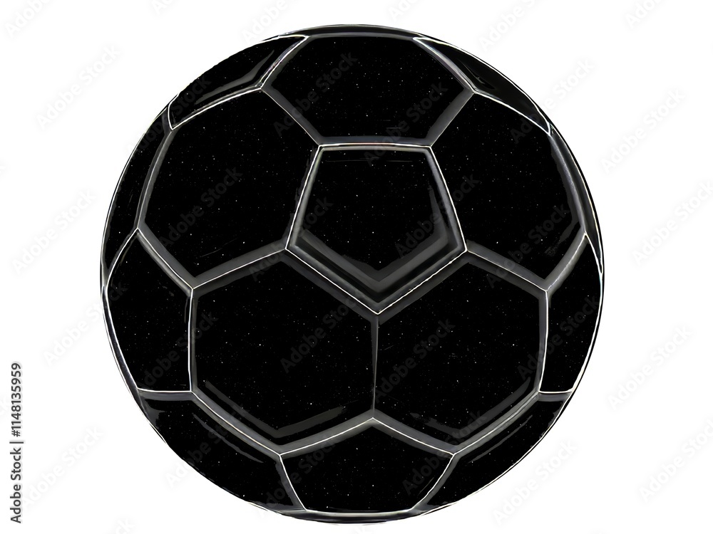 Naklejka premium black ball illusion