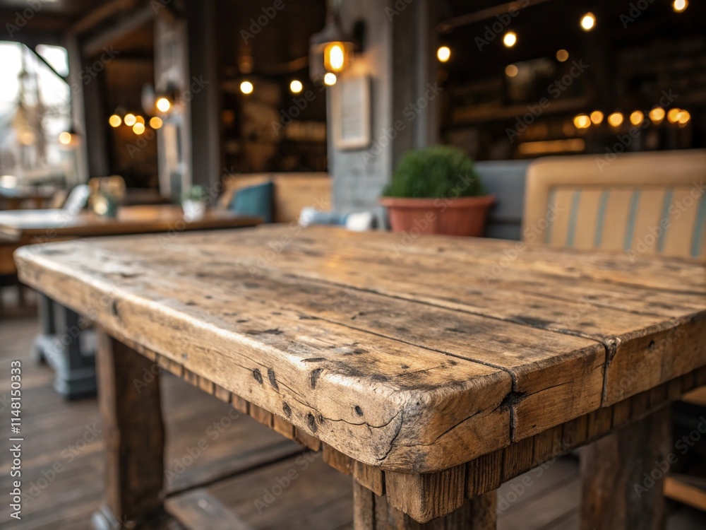 Old wooden rustic table background Old wooden rustic table background