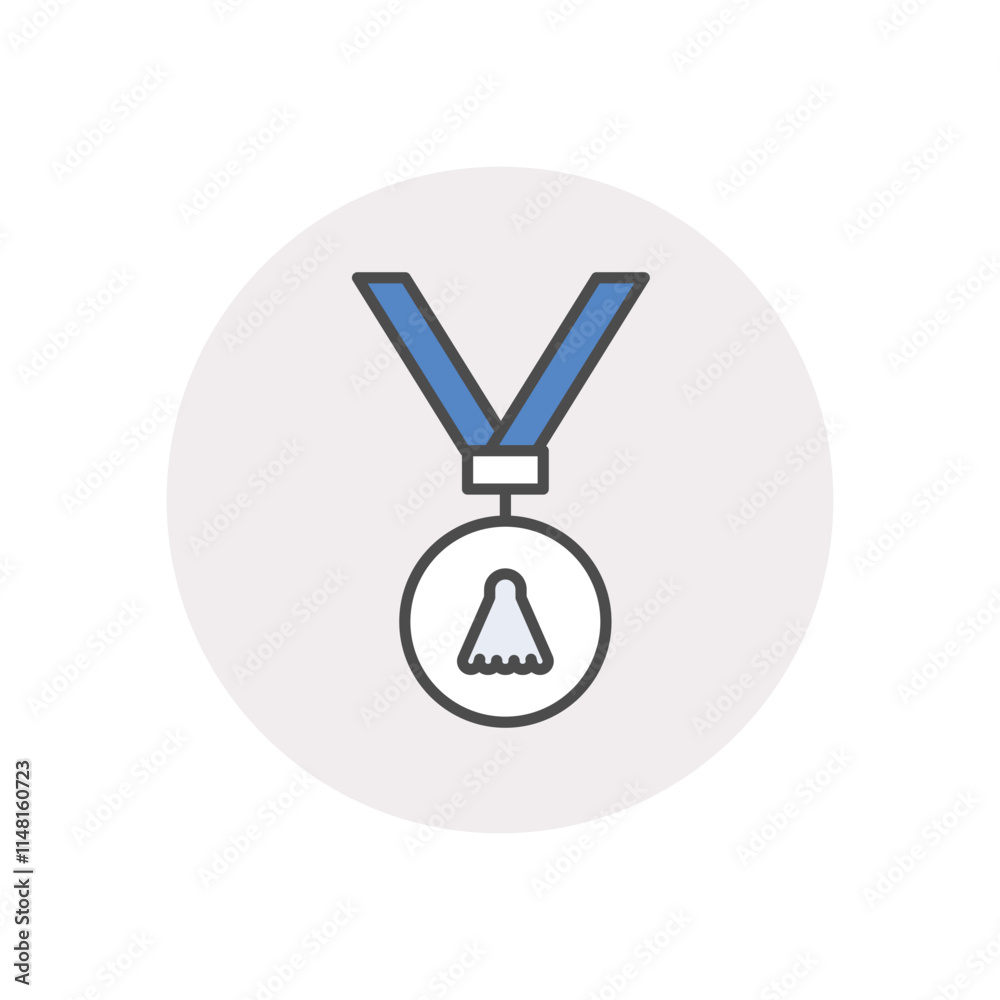 Medal vector icon stock illustration Medal vector icon stock illustration