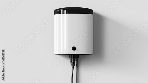 Wallpaper Mural Modern Minimalist Electric Device Mounted on Wall in Clean Environment Torontodigital.ca