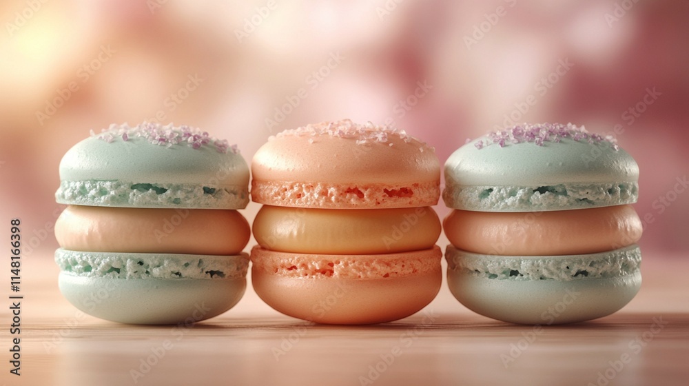 Fototapeta premium Colorful macarons