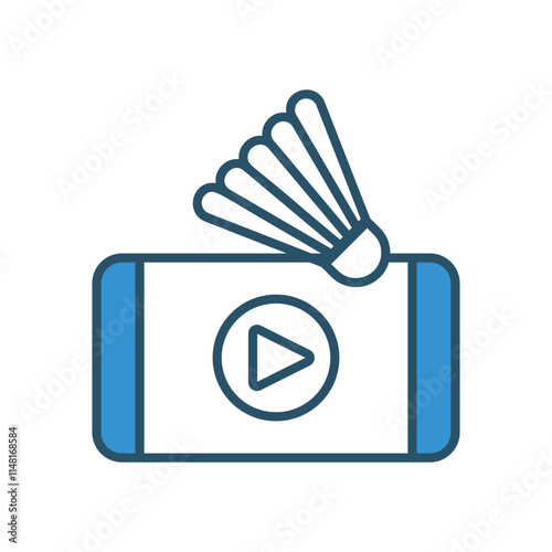 Streaming  vector icon stock illustration