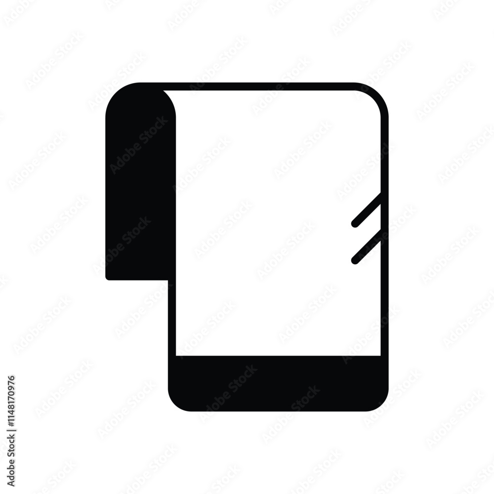 Towel vector icon stock illustration Towel vector icon stock illustration