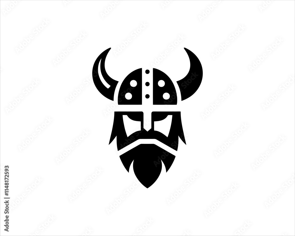 Viking Logo Design Vector Template. Nordic Viking logo. Viking face warrior modern simple logo. Viking Head Vector Illustration. Silhouette Nordic warrior symbol. Viking Logo Design Vector Template. Nordic Viking logo. Viking face warrior modern simple logo. Viking Head Vector Illustration. Silhouette Nordic warrior symbol.