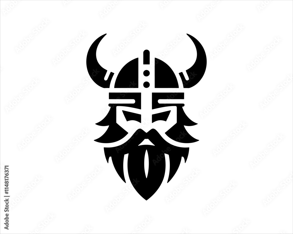 Viking Logo Design Vector Template. Nordic Viking logo. Viking face warrior modern simple logo. Viking Head Vector Illustration. Silhouette Nordic warrior symbol. Viking Logo Design Vector Template. Nordic Viking logo. Viking face warrior modern simple logo. Viking Head Vector Illustration. Silhouette Nordic warrior symbol.