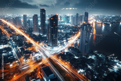 Wallpaper Mural Aerial view of tropical resort with lush greenery and crystal-clear water, offering a tranquil and luxurious vacation destination.. Beautiful simple AI generated image Torontodigital.ca