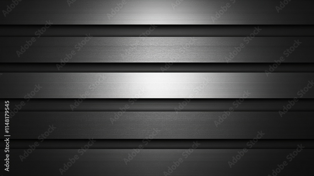 Sleek Metallic Horizontal Stripes Abstract Background Sleek Metallic Horizontal Stripes Abstract Background