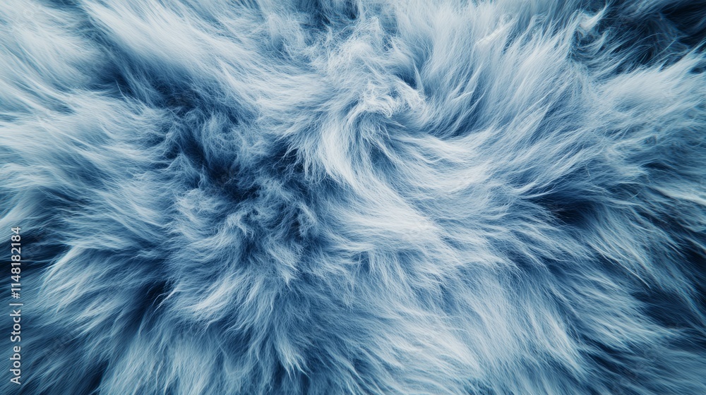 Soft Blue Fur Texture Background Image High Resolution