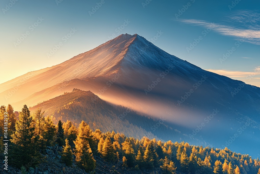 Fototapeta premium Boat with people in Sumidero Canyon - Chiapas, Mexico. Beautiful simple AI generated image