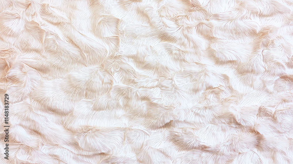 Obraz premium Soft Creamy White Faux Fur Texture Background Image