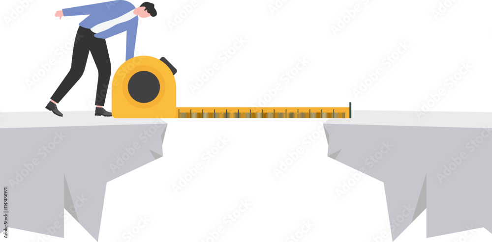 risk estimation, estimate business risk, businessman using a ruler measures the depth
risk estimation, estimate business risk, businessman using a ruler measures the depth
