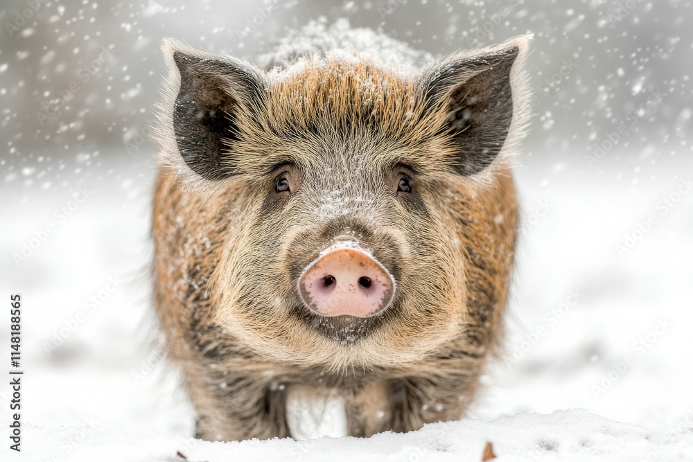 Majestic blue wildebeest with distinctive curved horns roam freely in the arid, sun-baked landscape of Etosha National Park, Namibia.. Beautiful simple AI generated image