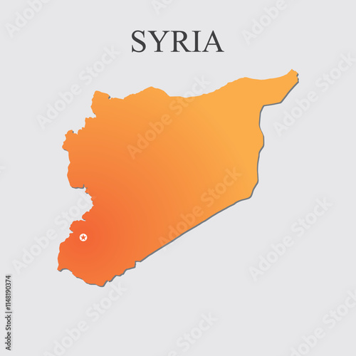 High Detailed Map of Syria.
